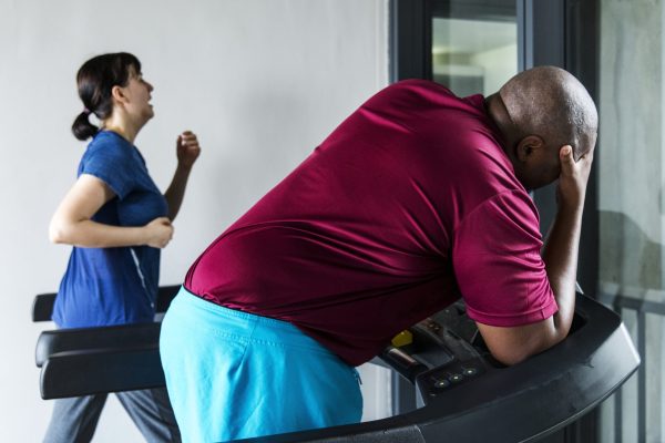 People working out at a gym